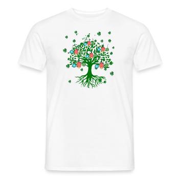 Tree of Life ,Tree of Life,Christmas, Christmas - Men's T-Shirt - white - Front - AI Model Male 178 dark (178cm)