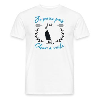 Ich kann nicht Ich habe Sandsegeln Geschenk Sport Humor - Männer T-Shirt - Weiß - Vorne - AI Model Male 178 dark (178cm)