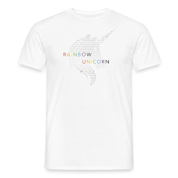 Unicorn - Grau - Männer T-Shirt - Weiß - Vorne - AI Model Male 178 dark (178cm)