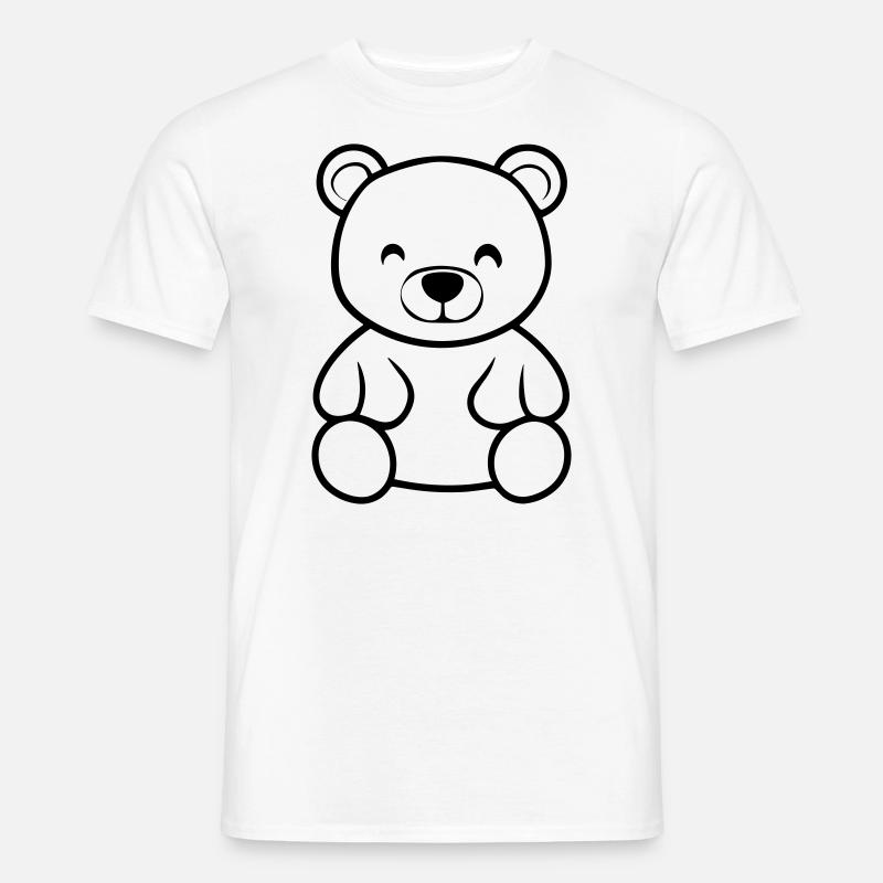 Teddybär - Männer T-Shirt - Weiß