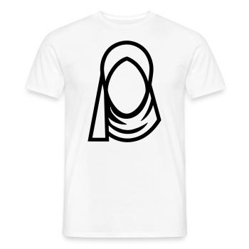 Hijab Kopftuch Muslimische Frau - Männer T-Shirt - Weiß - Vorne - AI Model Male 178 dark (178cm)