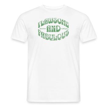 imparfait et fabuleux en vert - T-shirt homme - blanc - Devant - AI Model Male 178 dark (178cm)