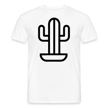 Kaktus - Männer T-Shirt - Weiß - Vorne - AI Model Male 178 dark (178cm)