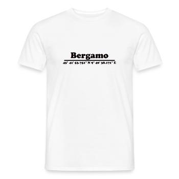 Bergamo coordinates - Men's T-Shirt - white - Front - AI Model Male 178 dark (178cm)
