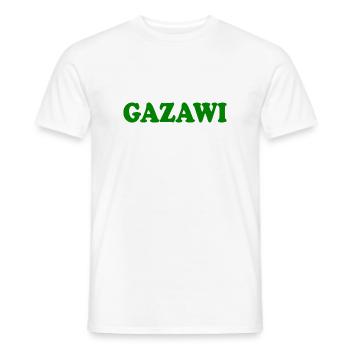 Gazawi gaza - T-shirt homme - blanc - Devant - AI Model Male 178 dark (178cm)