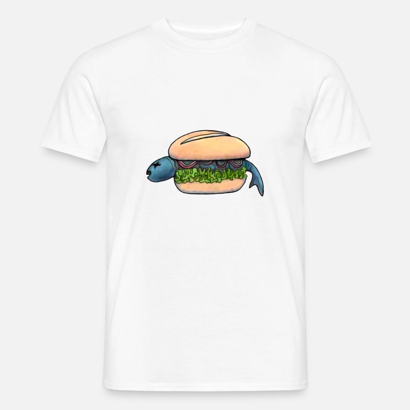 Fischbrötchen - Männer T-Shirt - Weiß