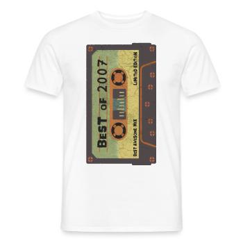 Anniversaire 2007 - T-shirt homme - blanc - Devant - AI Model Male 178 dark (178cm)