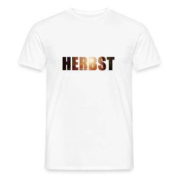 Herbst - Männer T-Shirt - Weiß - Vorne - AI Model Male 178 dark (178cm)