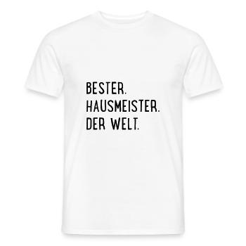 bester Hausmeister - Männer T-Shirt - Weiß - Vorne - AI Model Male 178 dark (178cm)