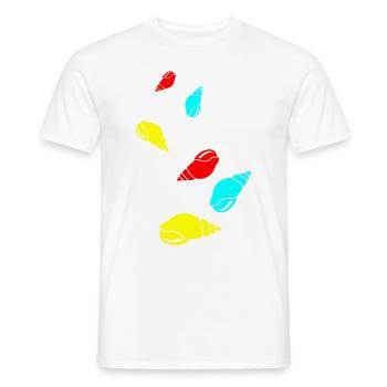 Symbole de coquille - T-shirt homme - blanc - Devant - AI Model Male 178 dark (178cm)