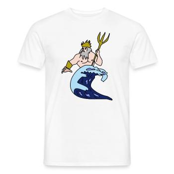 Sternzeichen Wassermann - Männer T-Shirt - Weiß - Vorne - AI Model Male 178 dark (178cm)