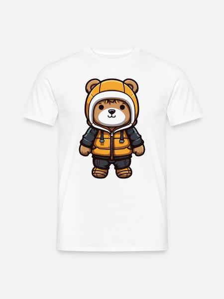 Bear Comic Winter - Men's T-Shirt - white