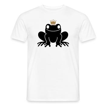 frog Prince - Men's T-Shirt - white - Front - AI Model Male 178 dark (178cm)