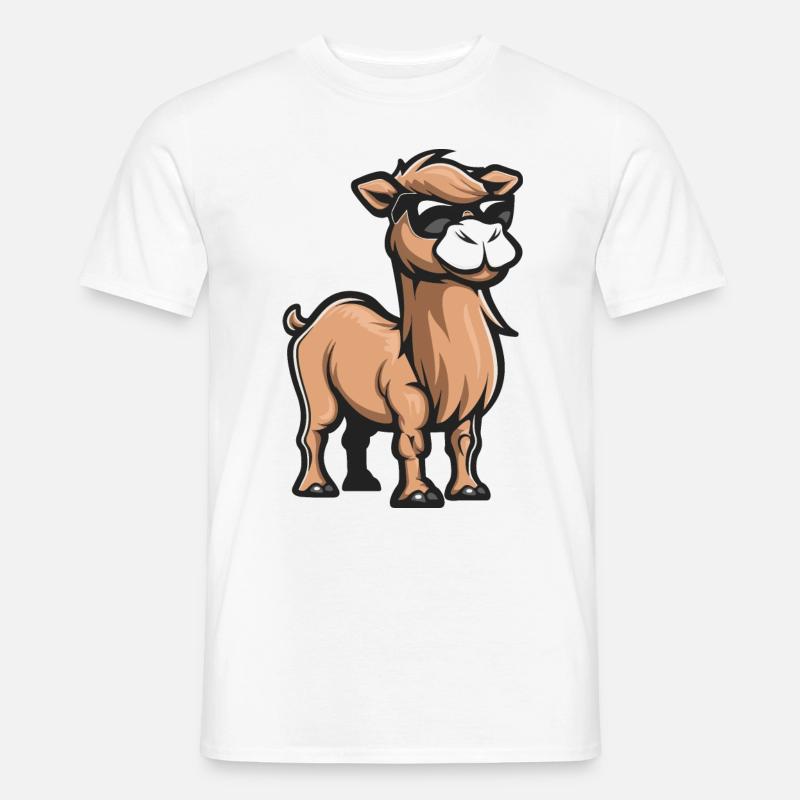 Kamel Tier - Männer T-Shirt - Weiß