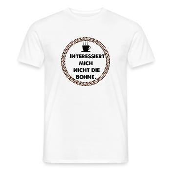 Grain de café - T-shirt homme - blanc - Devant - AI Model Male 178 dark (178cm)