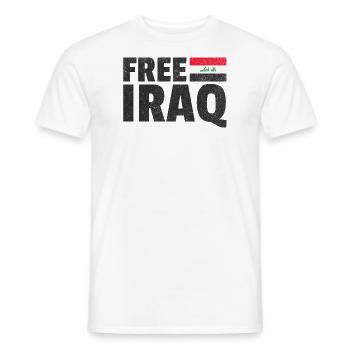 Freier Irak: Unterstützen Sie die irakische Freiheit - Männer T-Shirt - Weiß - Vorne - AI Model Male 178 dark (178cm)