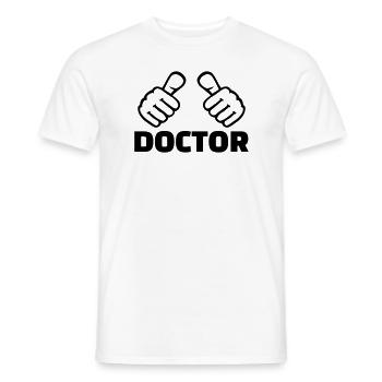 Docteur - T-shirt homme - blanc - Devant - AI Model Male 178 dark (178cm)