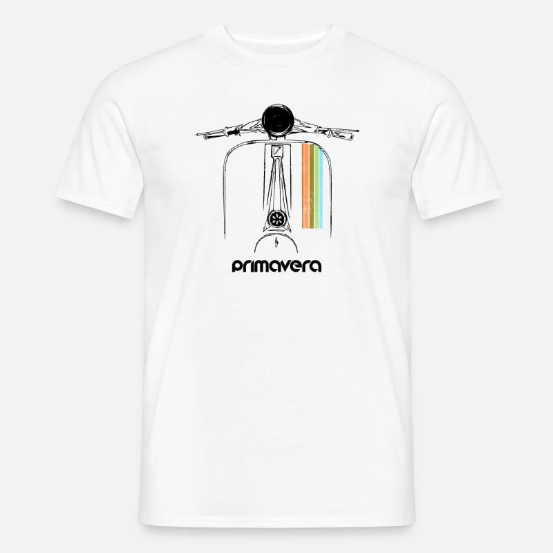 Motorroller Roller Primavera - Männer T-Shirt - Weiß