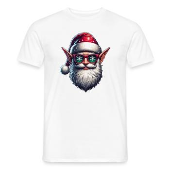 Weihnachts Elf Ugly Noël Noël Weihnachten - T-shirt homme - blanc - Devant - AI Model Male 178 dark (178cm)