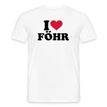 Föhr - Männer T-Shirt - Weiß - Vorne - AI Model Male 178 dark (178cm)