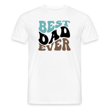 MEILLEUR CADEAU DE CHEMISE À MOTIF PAPA DE TOUS LES TEMPS - T-shirt homme - blanc - Devant - AI Model Male 178 dark (178cm)