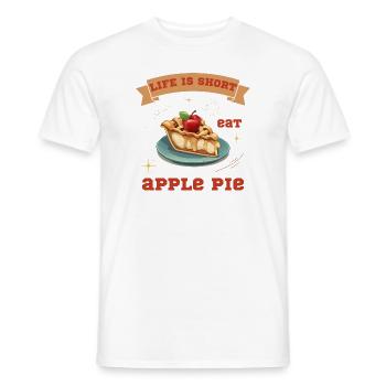 Recette de gâteau - T-shirt homme - blanc - Devant - AI Model Male 178 dark (178cm)