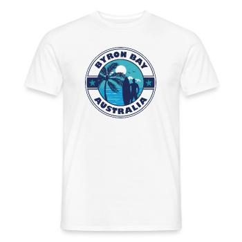 Byron Bay Australien Sommer Surfen Design - Männer T-Shirt - Weiß - Vorne - AI Model Male 178 dark (178cm)