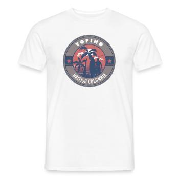 Tofino British Columbia Kanada Sommer Surf Design - Männer T-Shirt - Weiß - Vorne - AI Model Male 178 dark (178cm)