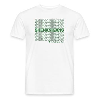 Shenanigans St. Patricks Tag - Männer T-Shirt - Weiß - Vorne - AI Model Male 178 dark (178cm)