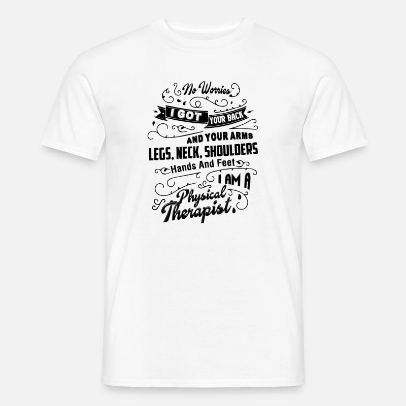 Ich bin ein Physiotherapeut - Männer T-Shirt - Weiß