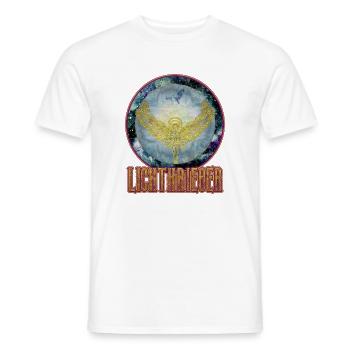 GUERRIERS DE LA LUMIÈRE de l'univers - guerriers de la lumière - T-shirt homme - blanc - Devant - AI Model Male 178 dark (178cm)