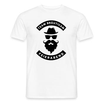 Team Bräutigam - JGA Crew - Junggesellenabschied - Männer T-Shirt - Weiß - Vorne - AI Model Male 178 dark (178cm)