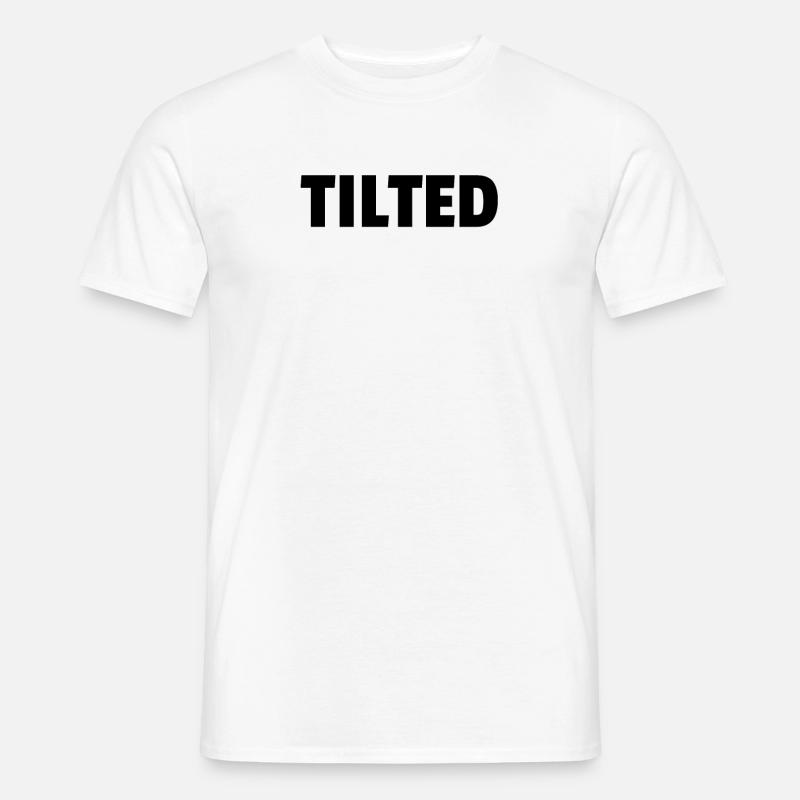 Tilted - Männer T-Shirt - Weiß