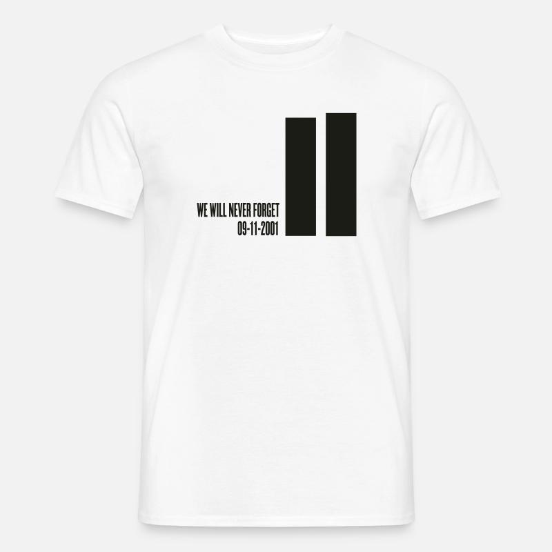 ATTACCHI 11 settembre - T-shirt uomo - bianco
