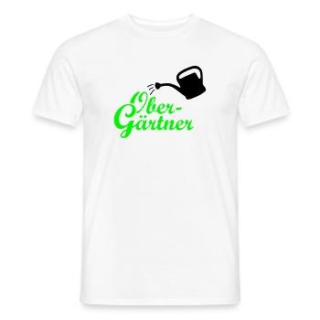 Obergärtner Giesskanne - Männer T-Shirt - Weiß - Vorne - AI Model Male 178 dark (178cm)