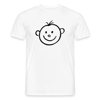 Baby 03 - Men's T-Shirt - white - Front - AI Model Male 178 dark (178cm)