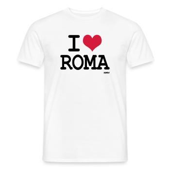 i love roma by wam - Männer T-Shirt - Weiß - Vorne - AI Model Male 178 dark (178cm)