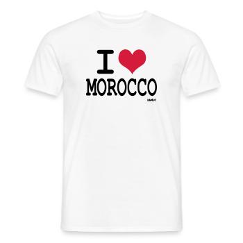 Ich liebe Marokko - ich liebe Marokko by wam - Männer T-Shirt - Weiß - Vorne - AI Model Male 178 dark (178cm)