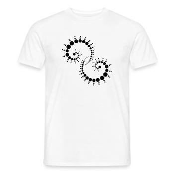 Stilisiertes Fossil im Ammonit-Stil - Männer T-Shirt - Weiß - Vorne - AI Model Male 178 dark (178cm)