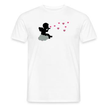 Cher ange - T-shirt homme - blanc - Devant - AI Model Male 178 dark (178cm)