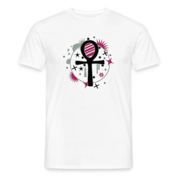 Ankh - T-shirt homme - blanc - Devant - AI Model Male 178 dark (178cm)