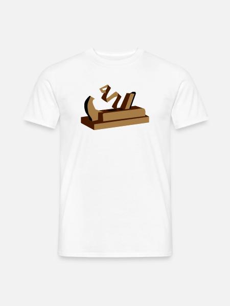 Ein Hobel - Männer T-Shirt - Weiß