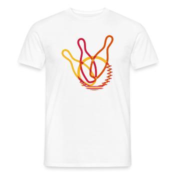 ninepins Design - Men's T-Shirt - white - Front - AI Model Male 178 dark (178cm)