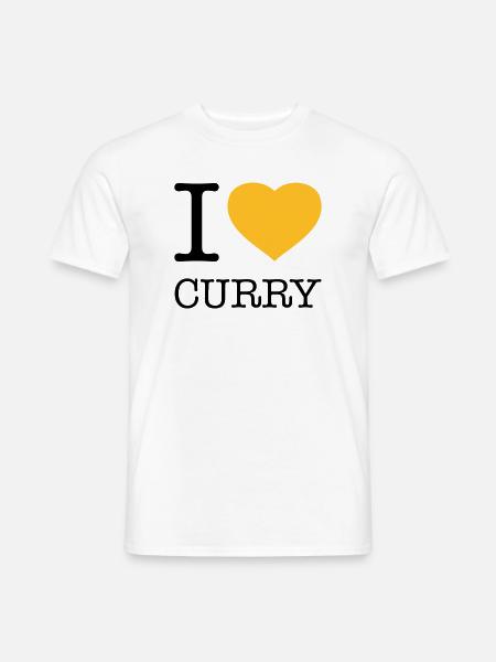I LOVE CURRY - Men's T-Shirt - white