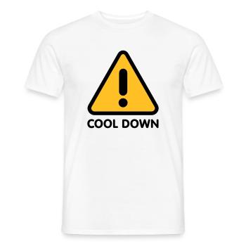 Cool down | Runter kommen - T-shirt homme - blanc - Devant - AI Model Male 178 dark (178cm)