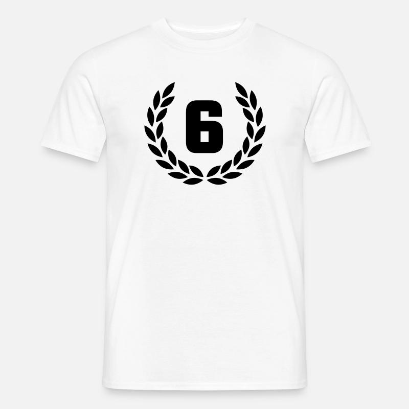 Jubiläum 6 - Männer T-Shirt - Weiß