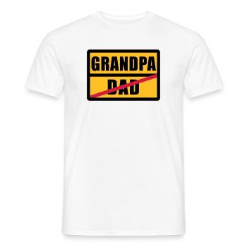 Dad - Grandpa - Men's T-Shirt - white - Front - AI Model Male 178 dark (178cm)