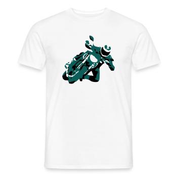MT 09 - Männer T-Shirt - Weiß - Vorne - AI Model Male 178 dark (178cm)