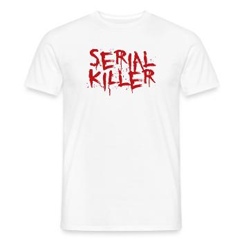 Serial killer - Men's T-Shirt - white - Front - AI Model Male 178 dark (178cm)