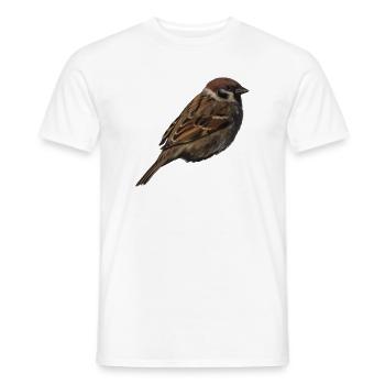 Spatz2 - Männer T-Shirt - Weiß - Vorne - AI Model Male 178 dark (178cm)